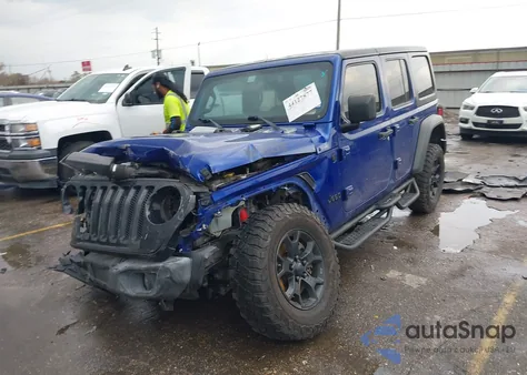 2020 Jeep Wrangler Unlimited Willys 4X4 from USA, damaged, VIN 1C4HJXDN0LW159147